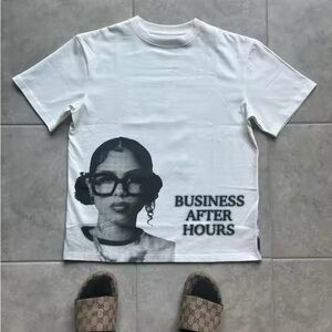 White and Black BAH IS FASHION t-shirt